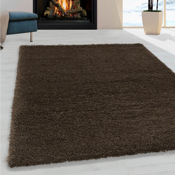 PREPROGA Z VISOKIM FLOROM Fluffy 3500 Braun 140/200 cm tkano rjava