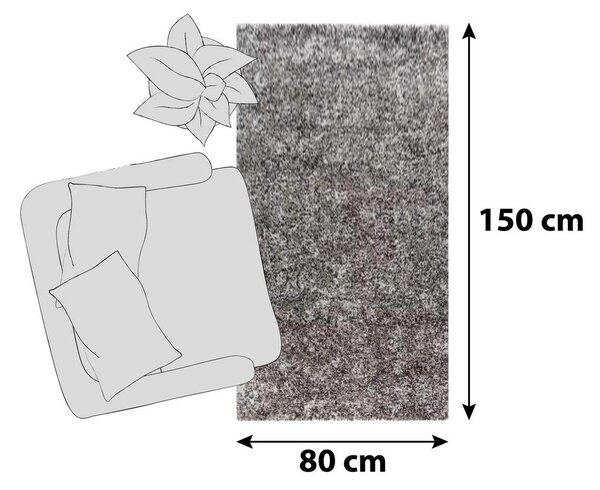 PREPROGA Z VISOKIM FLOROM ENJOY801504500BEIGE 80/150 cm tkano bež