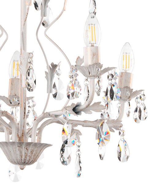 KRISTALNA VISEČA SVETILKA Ivory 53/100 cm E14