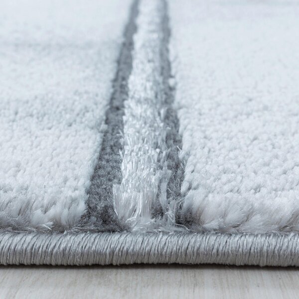 TKANA PREPROGA Naxos 3816 silber 140/200 cm tkano srebrne barve