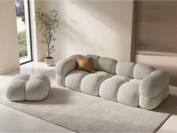 Bež žameten tabure Loretto – Cosmopolitan Design