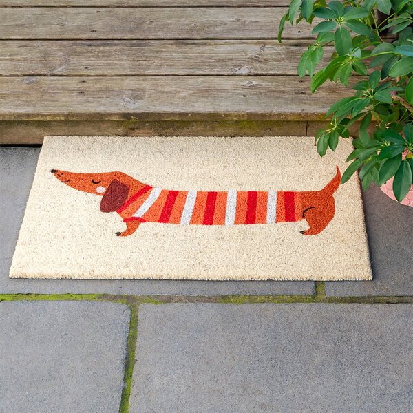 Predpražnik iz kokosovih vlaken 43x73 cm Sausage Dog – Rex London