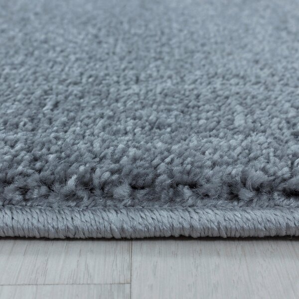 PREPROGA Z VISOKIM FLOROM Rio 4600 silber 80/150 cm tkano srebrne barve