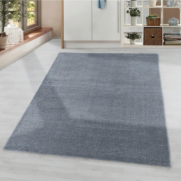 PREPROGA Z VISOKIM FLOROM Rio 4600 silber 80/150 cm tkano srebrne barve