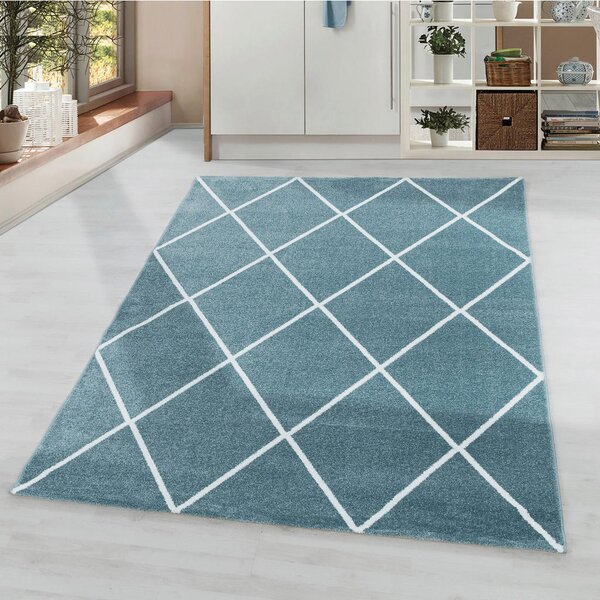 PREPROGA Z VISOKIM FLOROM Rio 4601 blau 80/150 cm tkano modra