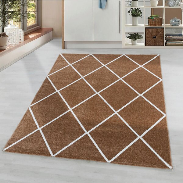 PREPROGA Z VISOKIM FLOROM Rio 4601 kupfer 80/150 cm tkano barve bakra