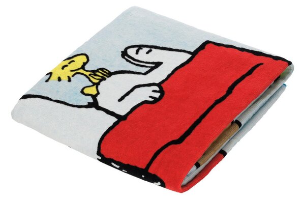 BRISAČA ZA NA PLAŽO Vacation Snoopy 100/180 cm rdeča