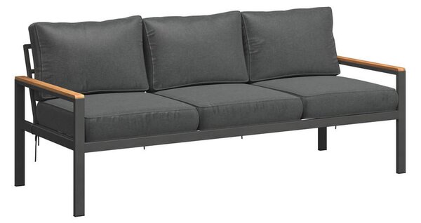 LOUNGE GARNITURA akacija v celoti masivno aluminij