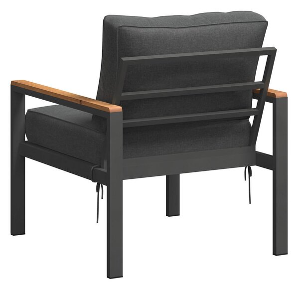 LOUNGE GARNITURA akacija v celoti masivno aluminij