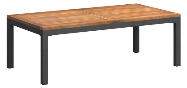LOUNGE GARNITURA akacija v celoti masivno aluminij