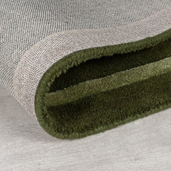 Temno zelena ročno tkana volnena preproga 160x230 cm Gatsby – Flair Rugs