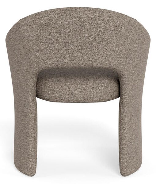 NASLANJAČ, kovina, tekstil, leseni material rjavosiva