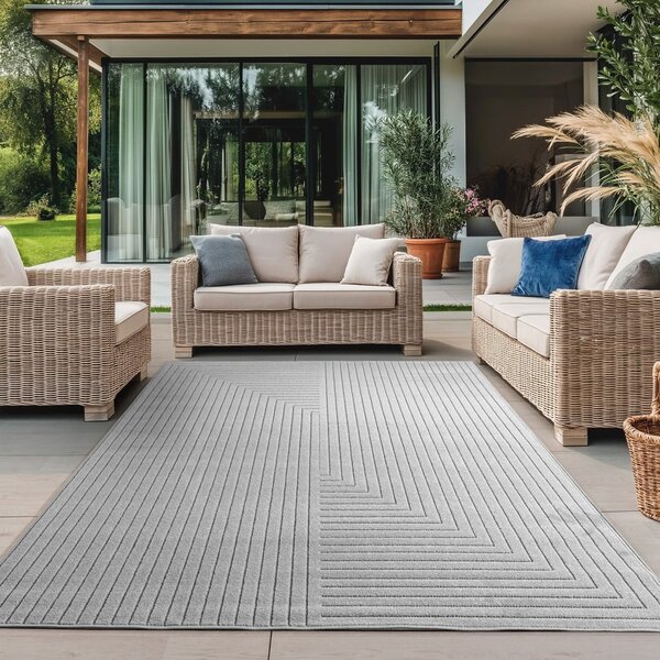 Siva notranja in zunanja preproga 120x170 cm Nova 1202 – Ayyildiz Carpets