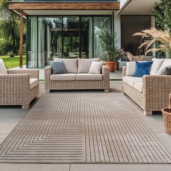 Bež notranja in zunanja preproga 80x150 cm Nova 1202 – Ayyildiz Carpets