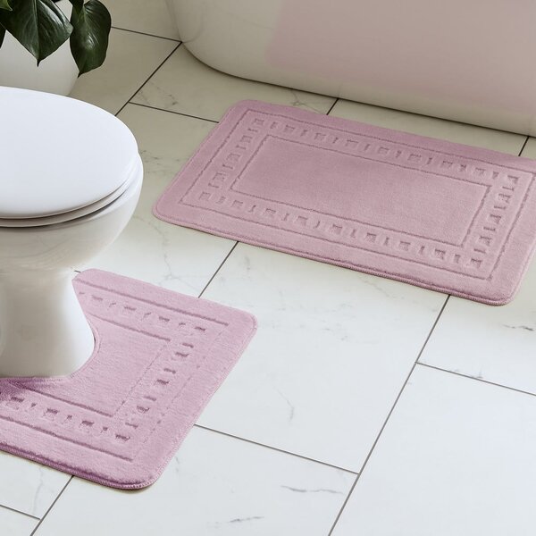 Svetlo rožnate kopalniške preproge za WC v kompletu 2 ks 50x80 cm Armoni – Catherine Lansfield