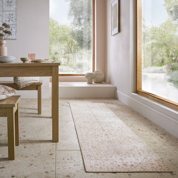 Kremno bel pralen tekač 60x230 cm Teo Traditional – Flair Rugs