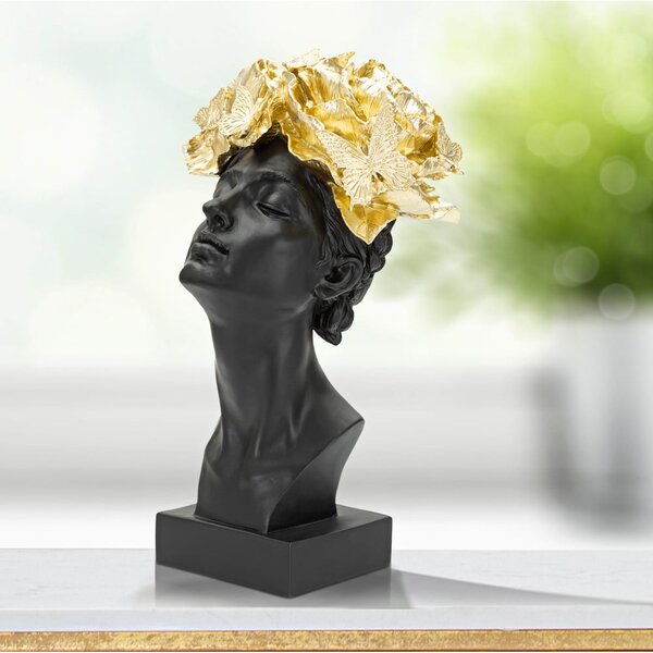 Kipec iz poliresina 36,5 cm Woman With Butterfly – Mauro Ferretti
