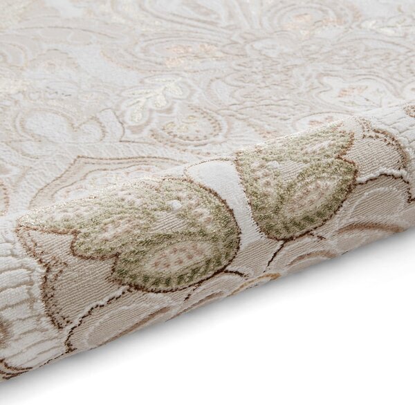 Kremno bela preproga 120x170 cm Damask Bronze – Think Rugs