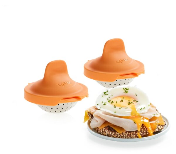 Silikonski modeli za poširana jajca v kompletu 2 ks Pouched egg cooker – Lékué