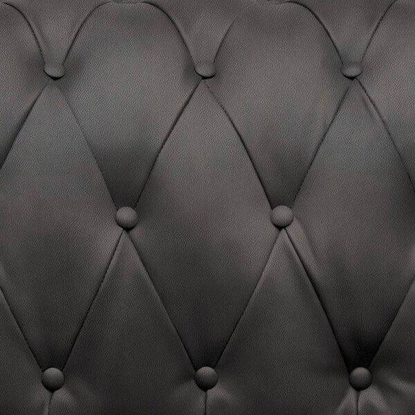 CHESTERFIELD ZOFA, temno siva tekstil