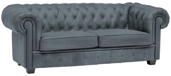 CHESTERFIELD ZOFA, sivomodra tekstil