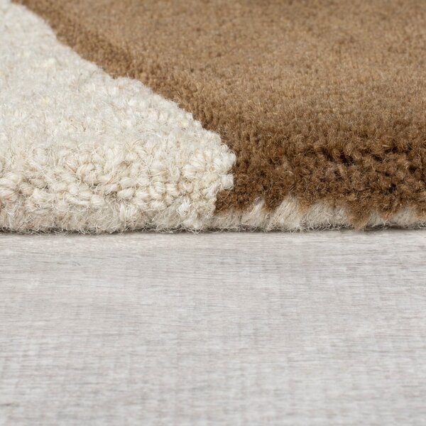Rjavo-bež volnena preproga 120x170 cm Glow – Flair Rugs