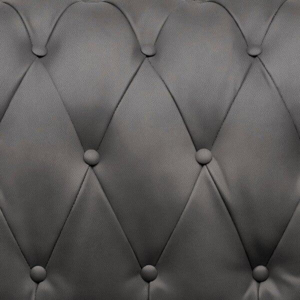 CHESTERFIELD ZOFA, siva tekstil