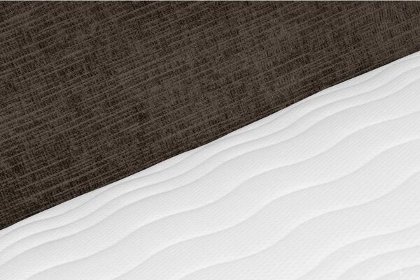 BOXSPRING POSTELJA 120 cm x 200 cm , tekstil rjava