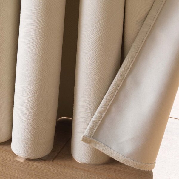 Bež žametna zavesa 140x260 cm Olympe – douceur d'intérieur