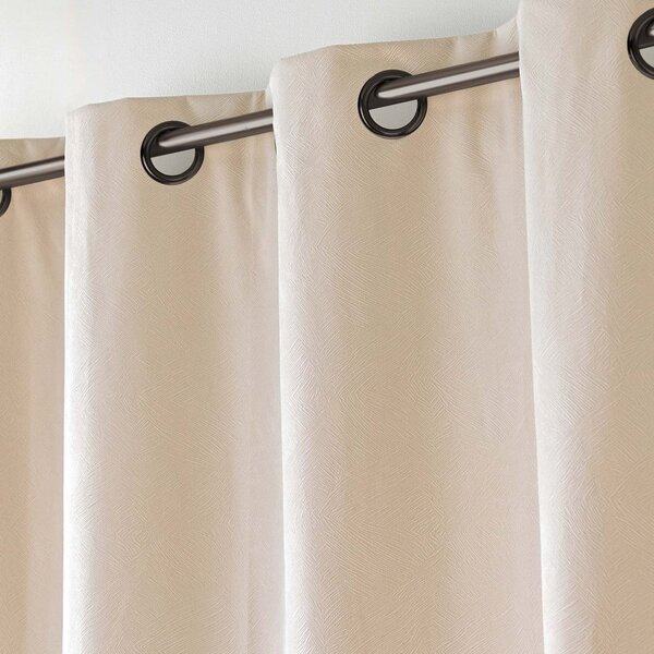 Bež žametna zavesa 140x260 cm Olympe – douceur d'intérieur