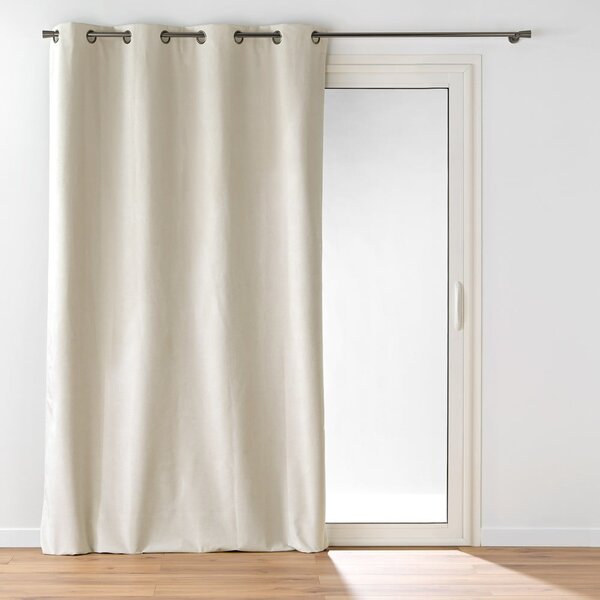 Bež žametna zavesa 140x260 cm Olympe – douceur d'intérieur