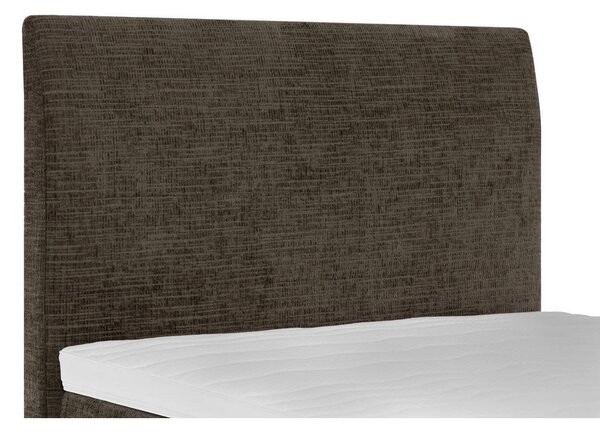 BOXSPRING POSTELJA 120 cm x 200 cm , tekstil rjava
