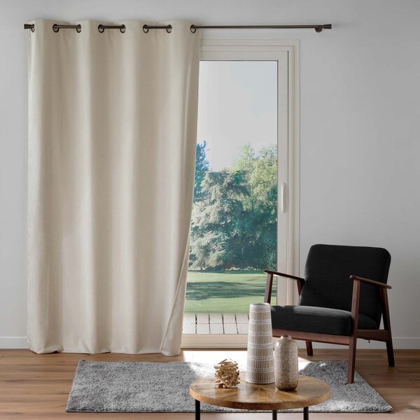Bež žametna zavesa 140x260 cm Olympe – douceur d'intérieur
