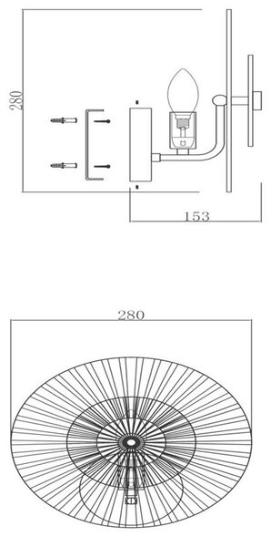 STENSKA SVETILKA 40 W 230 V E14