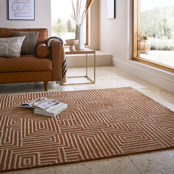 Preproga v barvi terakote 120x170 cm Kylo – Flair Rugs