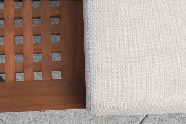 LOUNGE GARNITURA akacija trd les aluminij