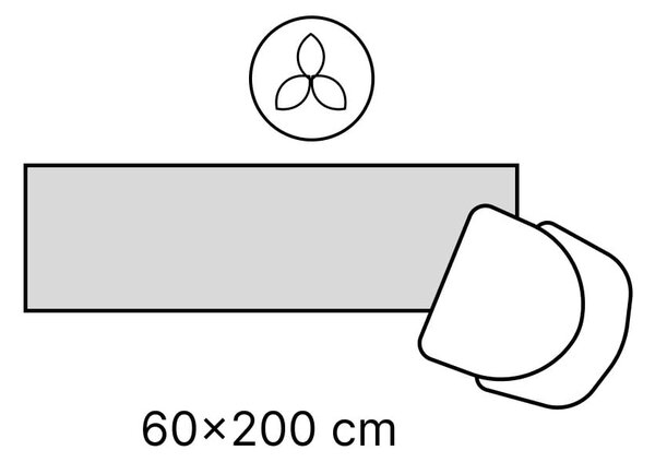 Svetlo moder/bež obojestranski ročno tkan volnen tekač 60x190 cm Kamal Dune – Nouristan