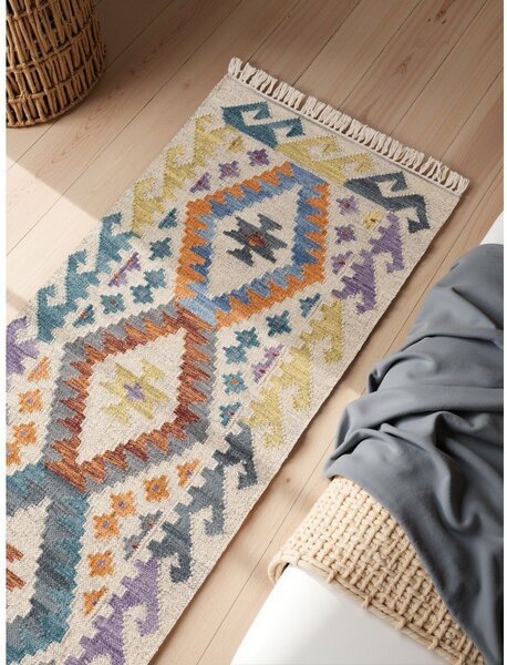 Obojestranski ročno tkan volnen tekač 60x190 cm Kamal Oasis – Nouristan