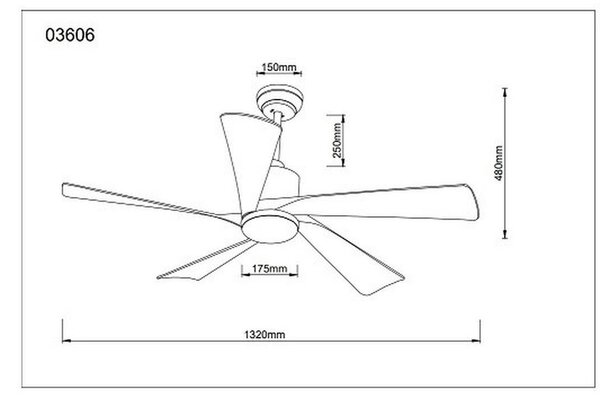 STROPNI VENTILATOR MODESTO 2700-6500 K