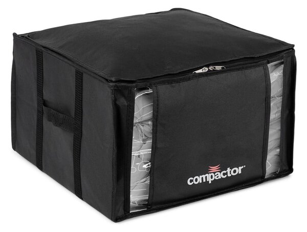Črna škatla za shranjevanje oblačil Compactor XXL Black Edition 3D Medium, 125 l