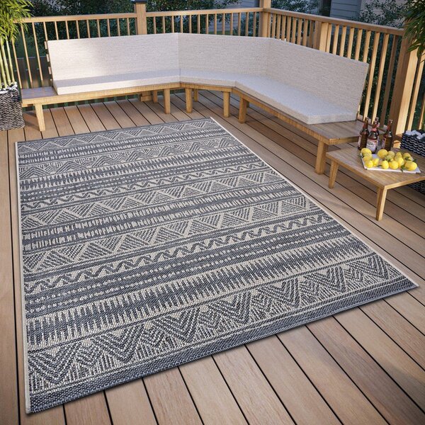 Siva zunanja preproga 190x290 cm Clyde Loto – Hanse Home