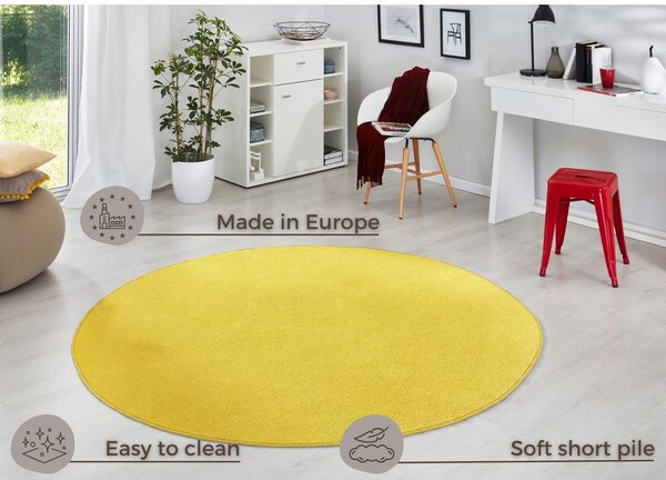 Rumena okrogla preproga ø 200 cm Fancy – Hanse Home