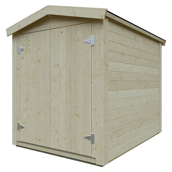 Kiehnholz Vrtna lopa Bike Box (Zunanje dimenzije vključno s strešnim previsom (Š x G): 164 x 223 cm, Les, Rjava)