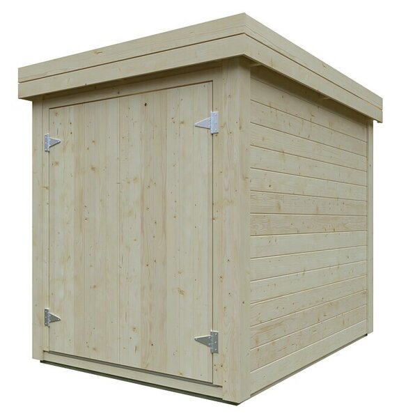 Kiehnholz Vrtna lopa Bike box 2 (Zunanje dimenzije vključno s strešnim previsom (Š x G): 164 x 221 cm, Les, Rjava)