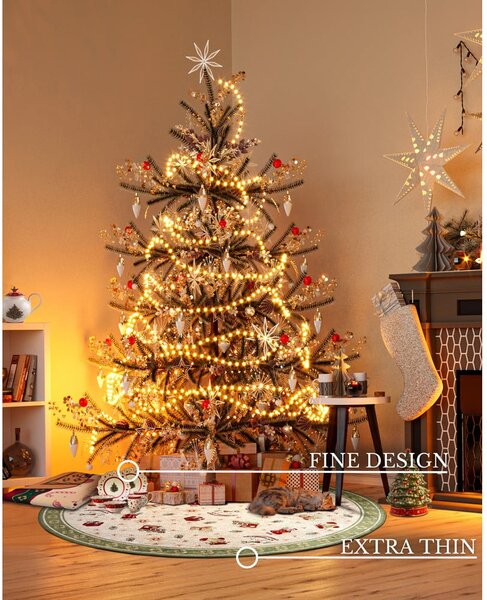 Zelena okrogla preproga z božičnim motivom iz mešanice bombaža ø 160 cm Toy's Delight Green Christmas – Villeroy&Boch