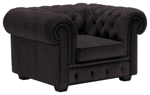 CHESTERFIELD FOTELJ, antracit tekstil