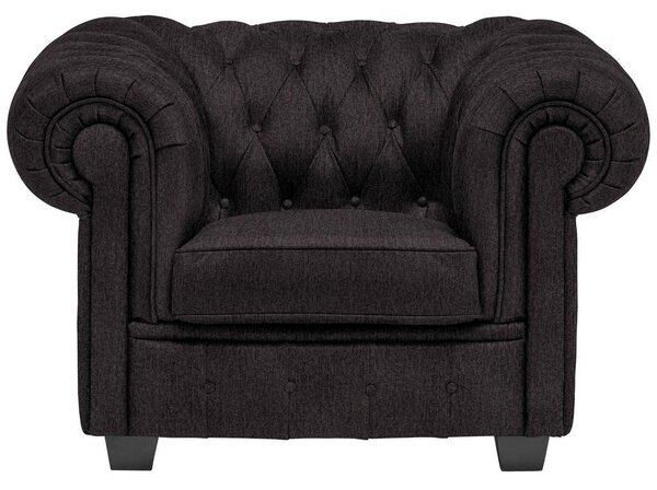 CHESTERFIELD FOTELJ, antracit tekstil