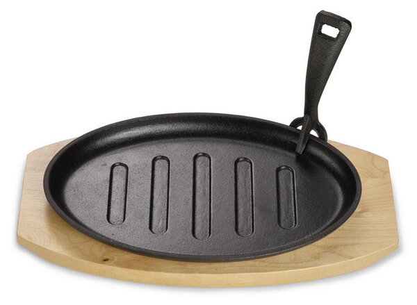 SET PONEV Oval mit Grillstreifen lito železo 4-delni
