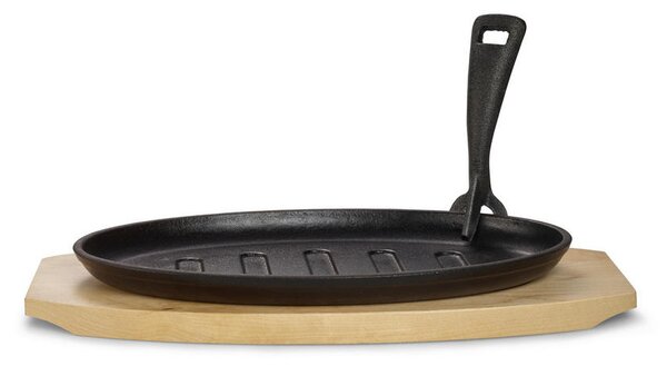 SET PONEV Oval mit Grillstreifen lito železo 4-delni