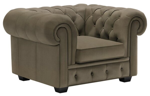 CHESTERFIELD FOTELJ, umazano rjava tekstil